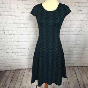 London Times Fit & Flare Sweater Dress
